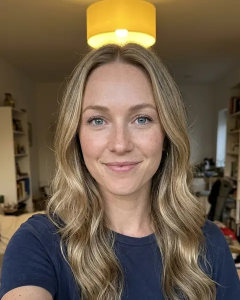 Before: a selfie taken at home.